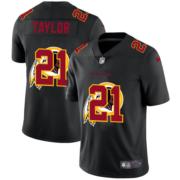 Men's Washington Football Team #21 Sean Taylor Black Shadow Logo Limited Stitched NFL Jersey